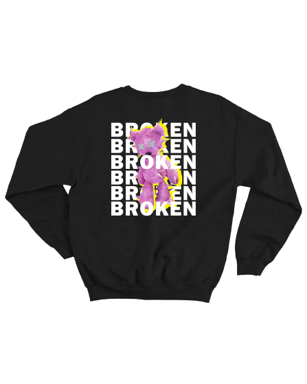 Broken planet black Sweatshirt